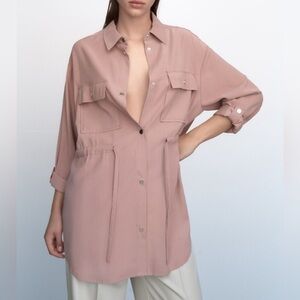 Zara Flowy Overcoat